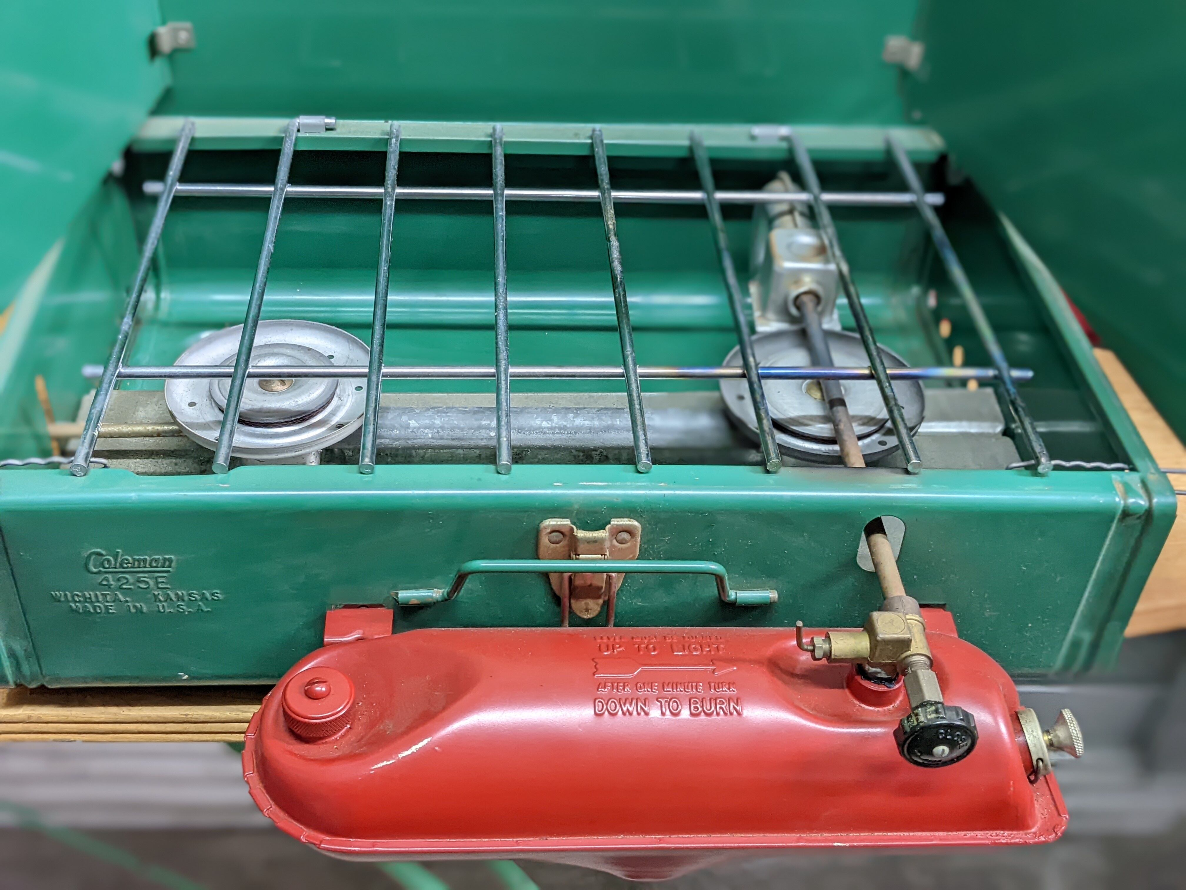 Vintage Coleman E 2barner Stove ビンテージ コールマン E