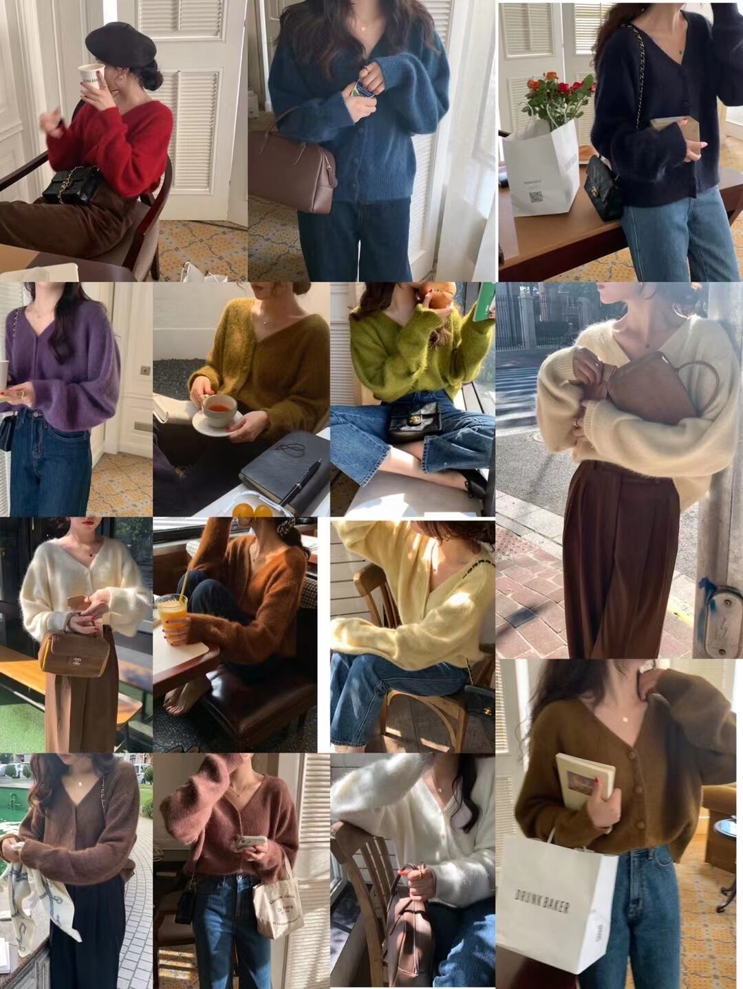 シャギーニットカーデ　AJ2205-508