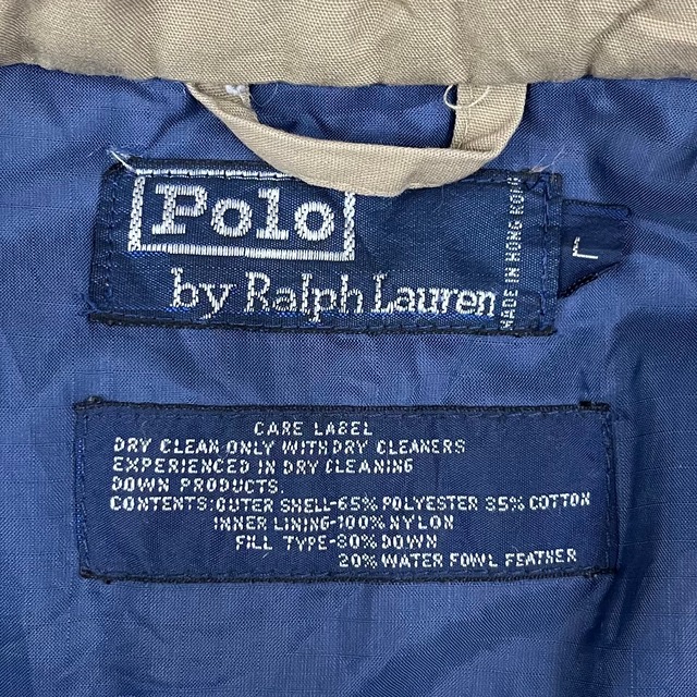 1990's Polo Ralph Lauren / down jacket “CARE LABEL” | fuv vintage