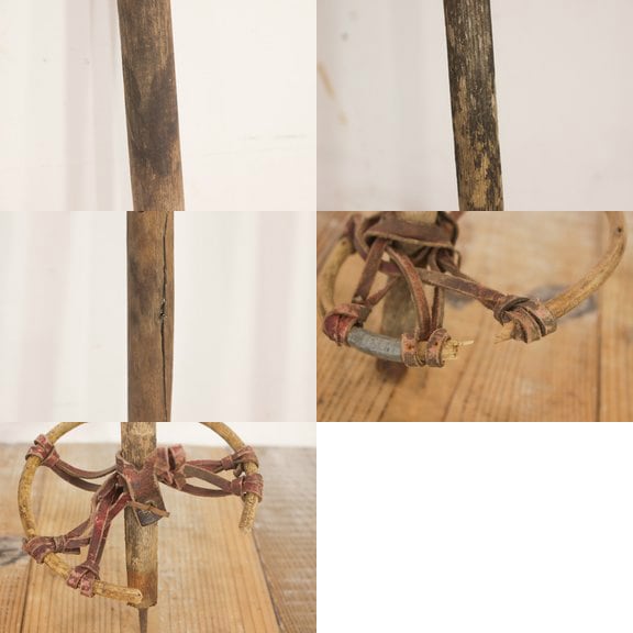 フランス スキー 木製ストック ブロカント ヴィンテージ アンティーク