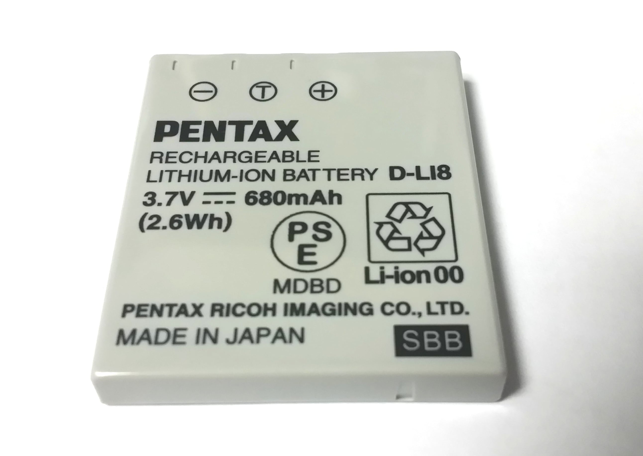 PENTAX 純正 バッテリー D-LI122 <送料無料>（D-LI68 互換） | Seven