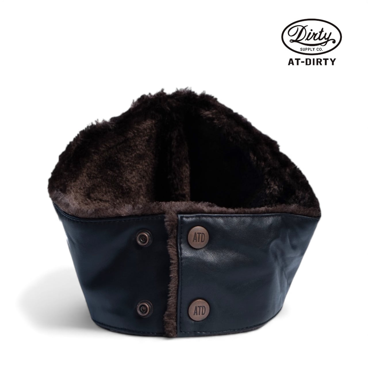 ネックウォーマー シープレザー 防寒ネックウォーマー AT-DIRTY アット