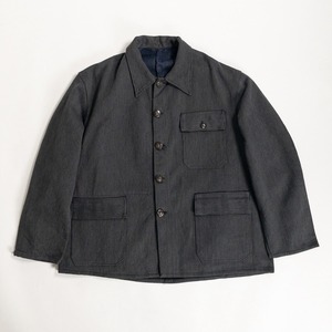 1960s "French Vintage" Gray Cotton Pique Hunting Jacket, Dead Stock