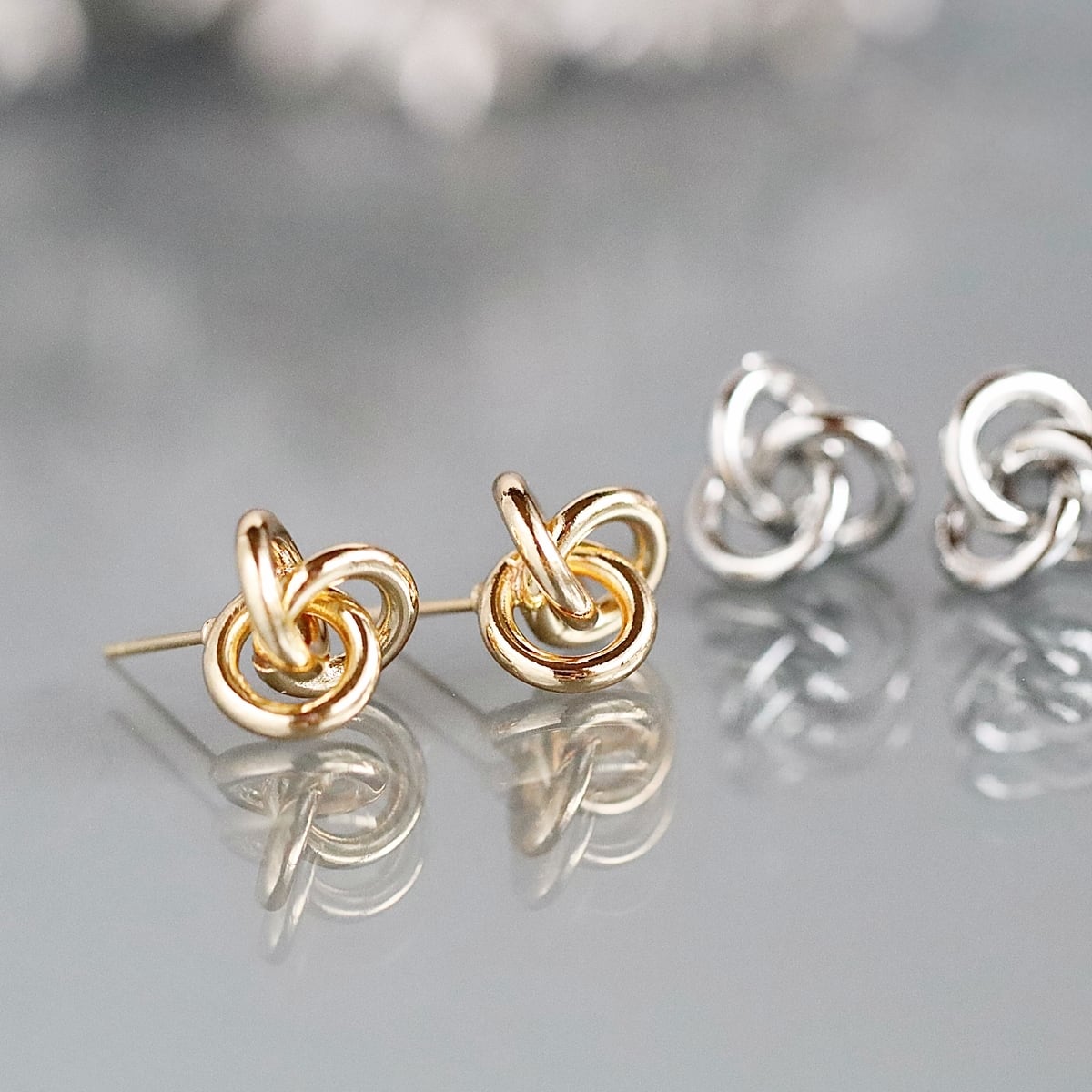 トリニティ 結びのピアス｜イヤリング変更可｜アレルギー対応 | Bear's