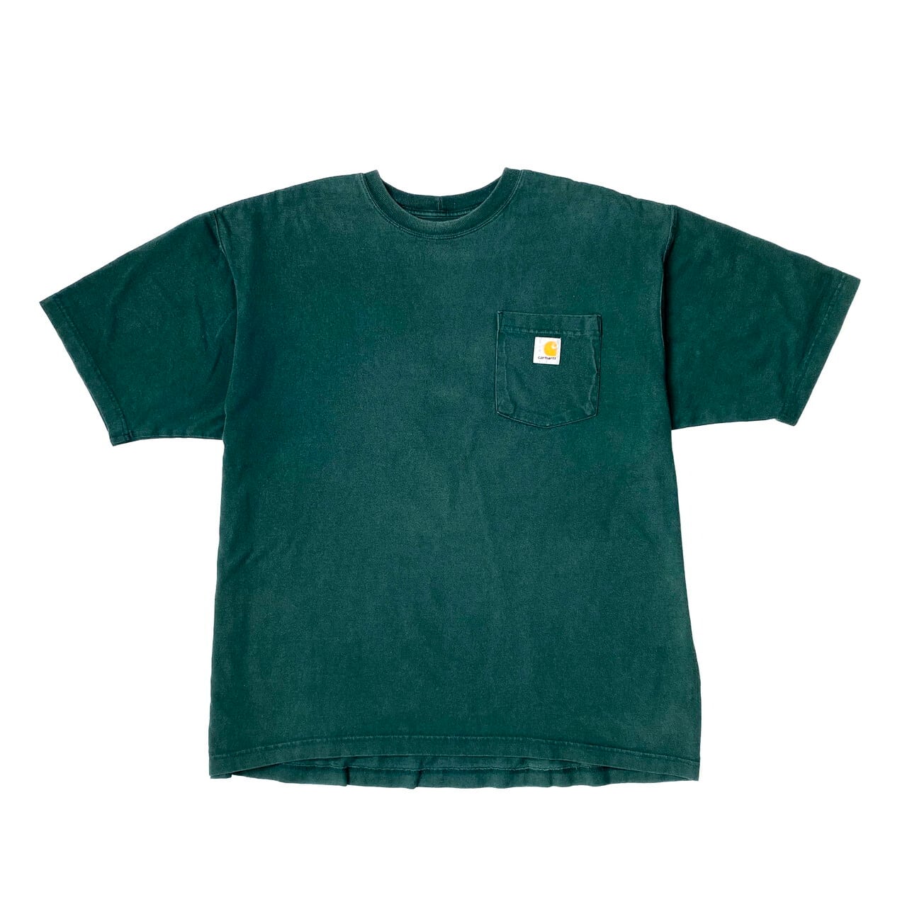 Carhartt カーハート ポケットTシャツ 古着 メンズL グリーン 緑色【T 