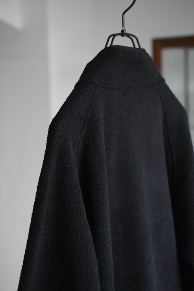 A.PRESSE / Vintage Silk Fleece Harf ZIP Jacket (Black)