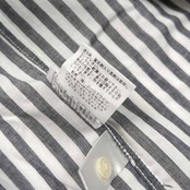 THE NORTH FACE ノースフェイス ストライプ 半袖シャツ サイズ L /グレー×ホワイト/ゴールドウィン