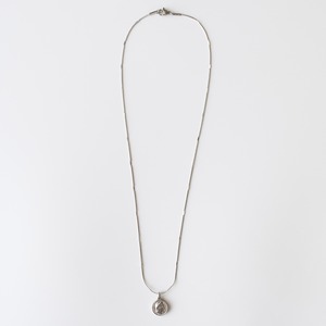 ステンレスリバーシブルコインスネークプレスチェーンネックレス