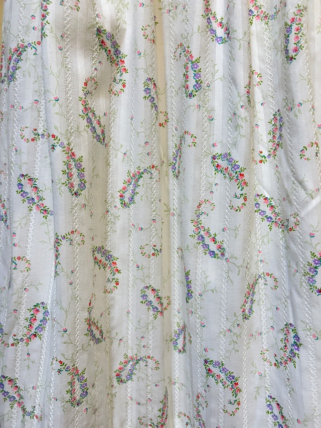 60's70's flower print dress