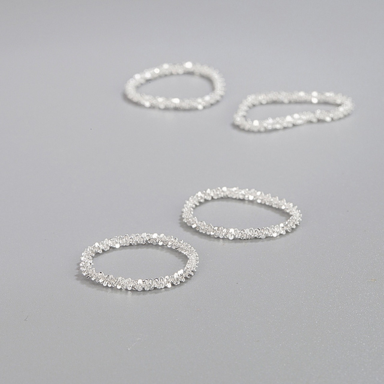 シルバー925指輪 銀 ケース付き 柔らかい エタニティ エレガント