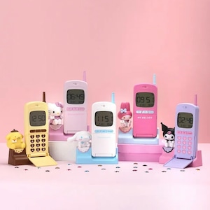 【韓国限定 公式】sanrio retro table clock 5types / サンリオ レトロ テーブルクロック マイメロディー クロミ 卓上時計