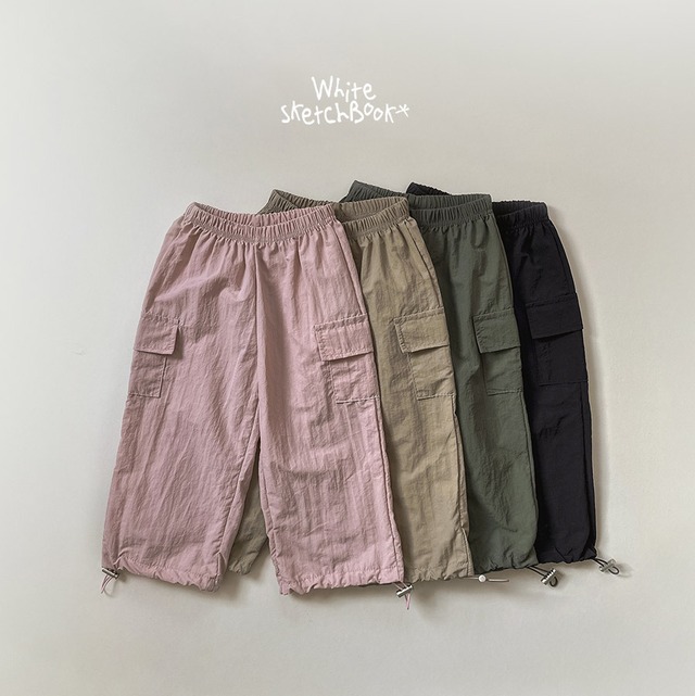 string cargo pants【whitesketchbook】※5月中旬〜5月下旬発送予定