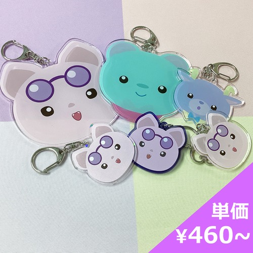 アクリルキーホルダー 75ｃｍ²以下 100個【7営業日】