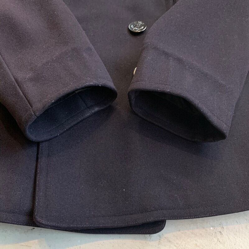 40's U.S.NAVY WOOL 10ボタン Pコート 刺繍タグ 裏地サテン 40's U.S.NAVY WOOL 10ボタン Pコート 刺繍タグ 裏地サテン