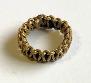 パラコード　指輪　paracord ring BK