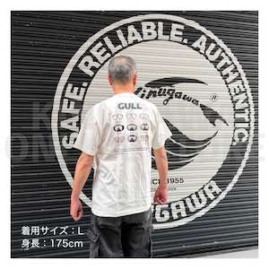 【OnlineStore限定】GULL デザインTシャツ(9-MASKS)″ バニラホワイト ”