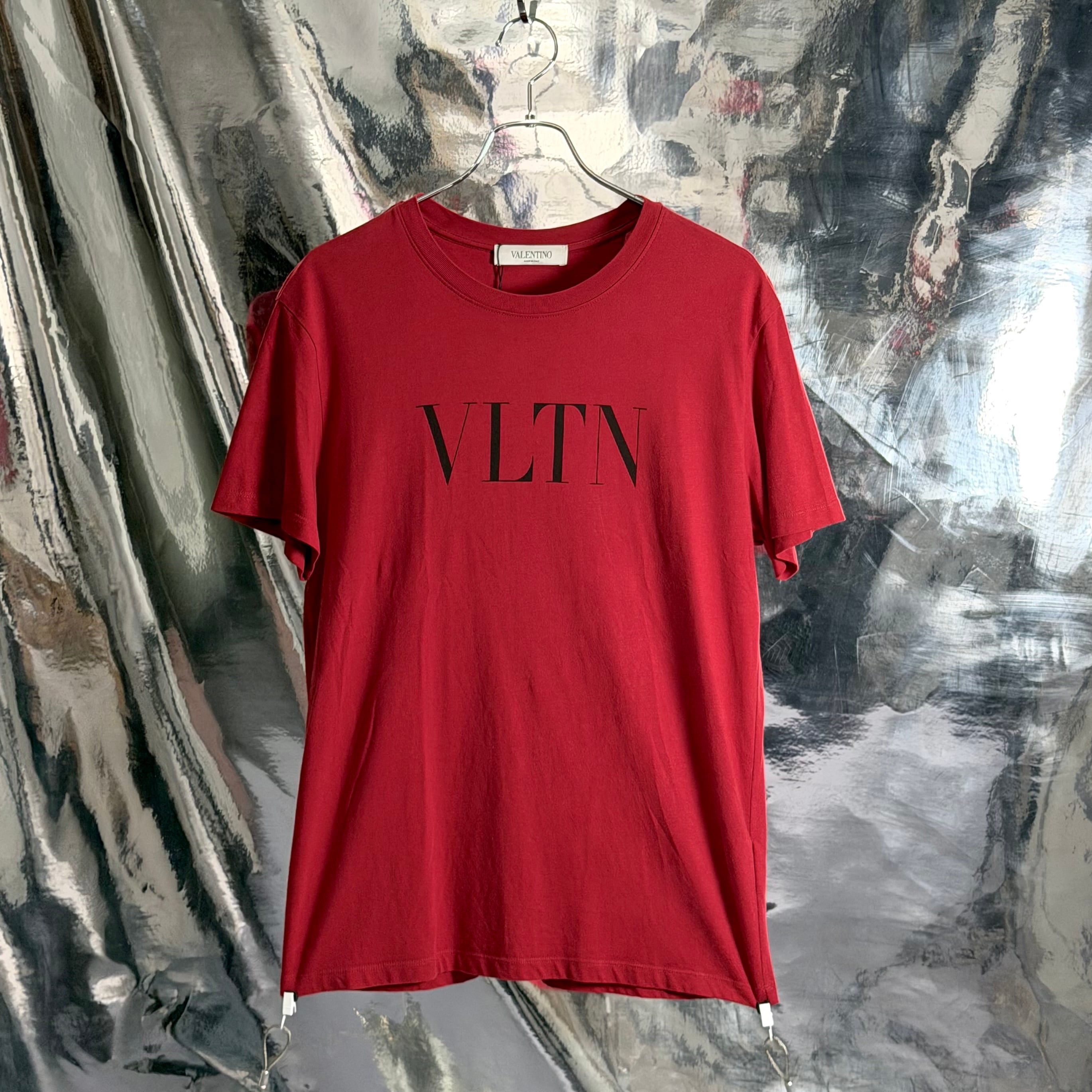 VALENTINO VLTN ロゴ Tシャツ レッド ヴァレンティノ