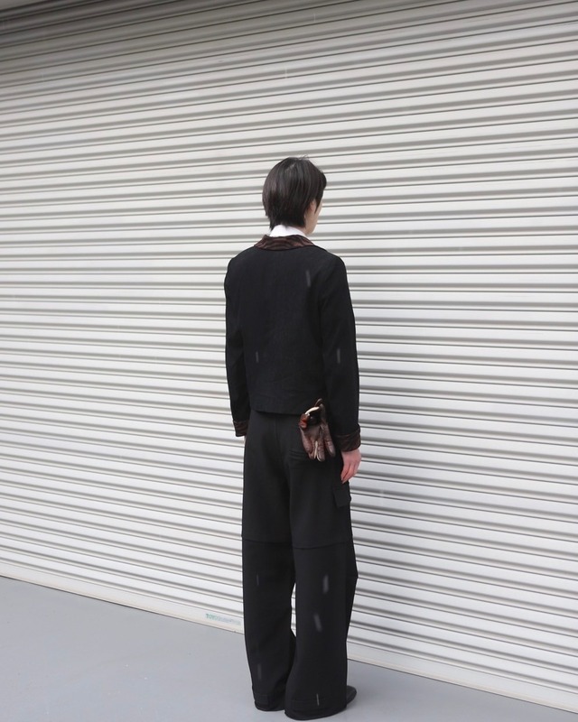 leopard zip-up blouson
