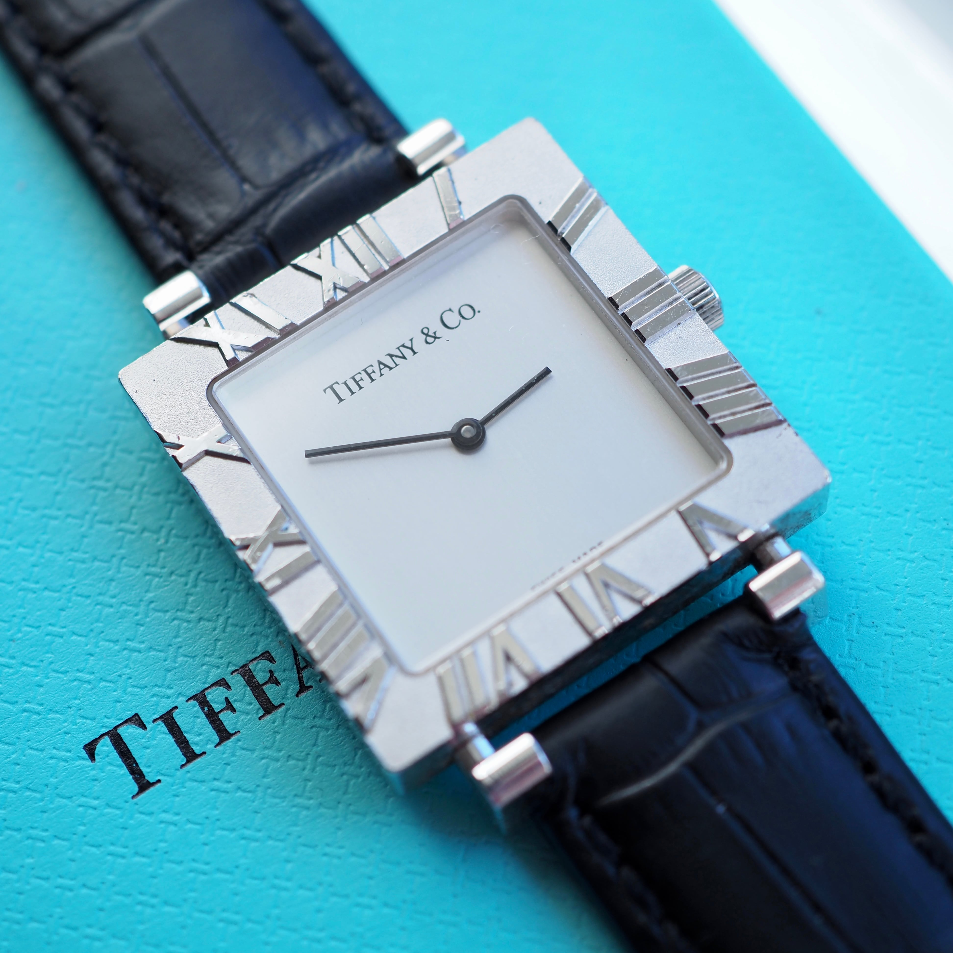 Tiffany&Co. ティファニー アトラススクエア 銀無垢 ユニセックス