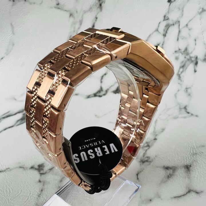 ヴェルサーチ クオーツ メンズ腕時計ゴールド レア人気モデル 腕時計