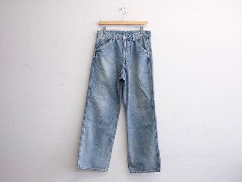 ULTERIOR” FADED LIGHT DENIM PAINTER PANTS”