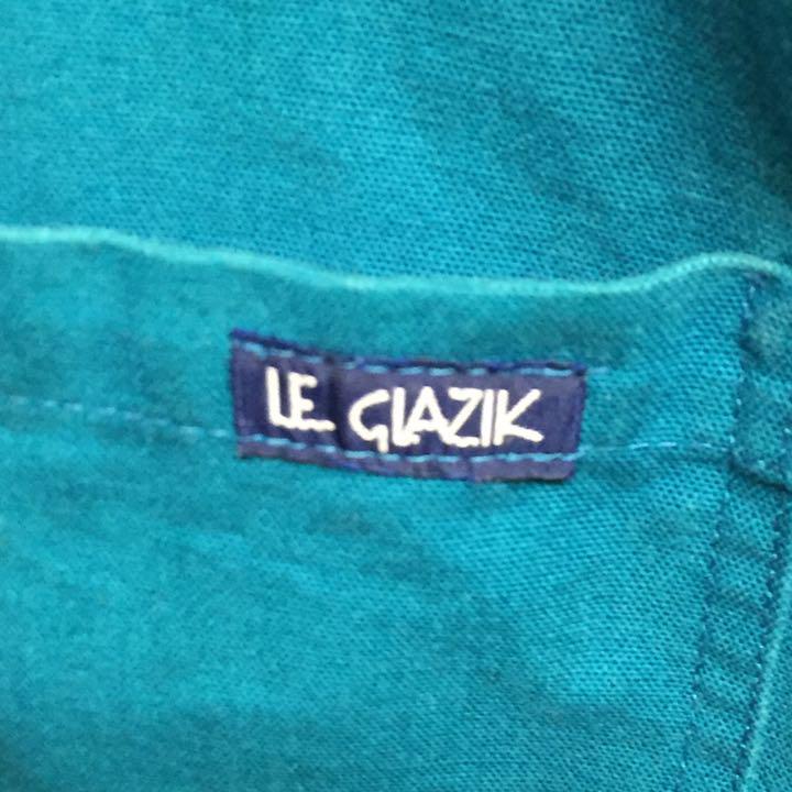 【激レア】ル　グラジック　ジャケット　胸刺繍ロゴ　フランス製　エメラルドブルー