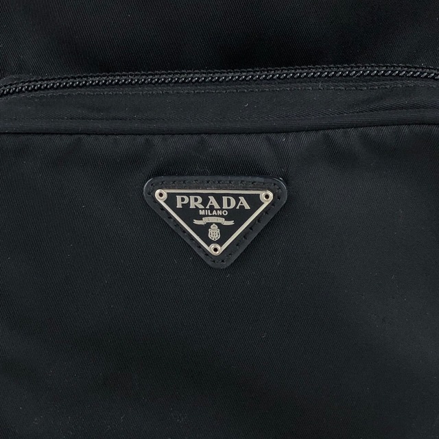PRADA プラダ ショルダーバッグ ブラック トライアングルロゴ ナイロン vintage ヴィンテージ オールド 6p7p3b