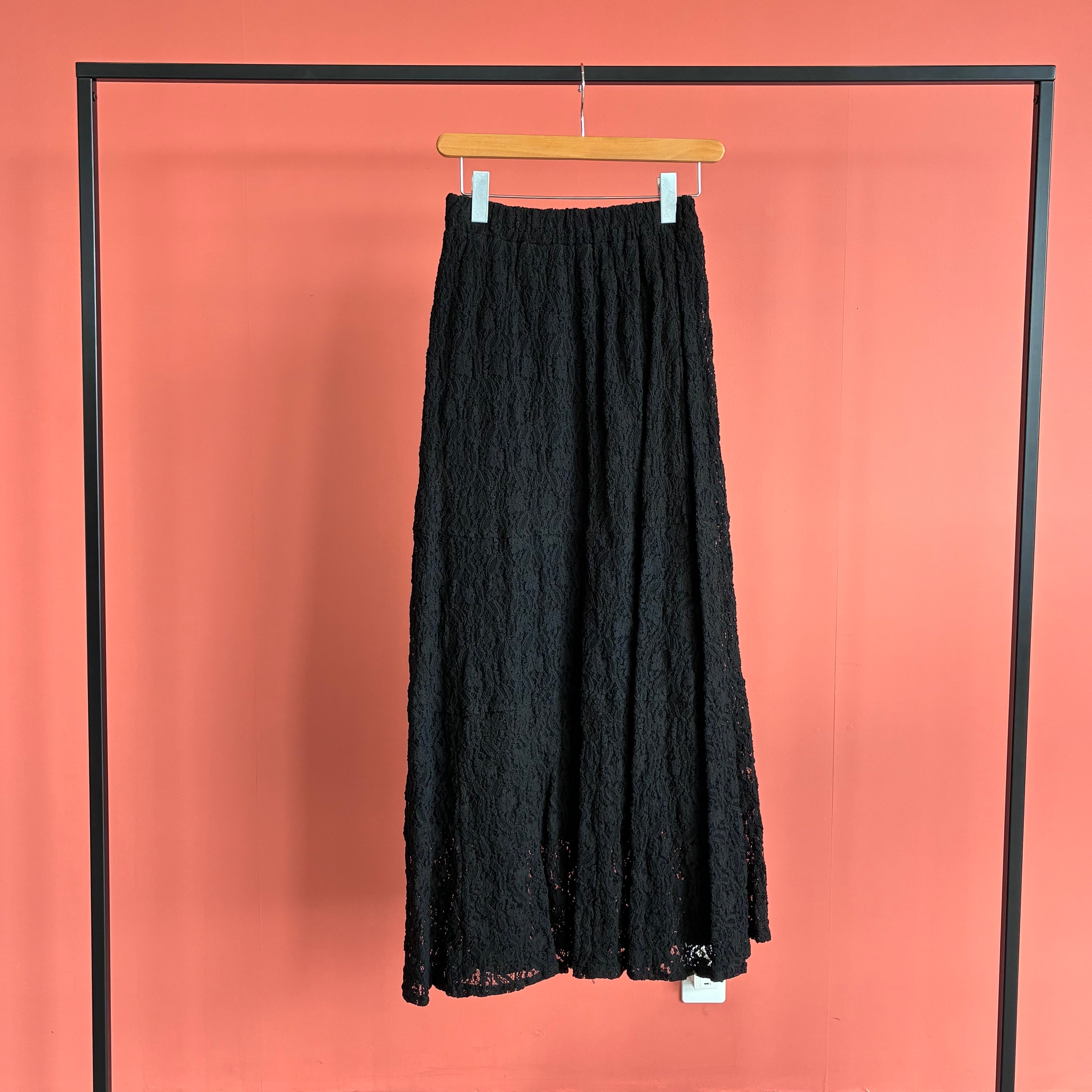 PRIORITY プライオリティ マーメイドレース スカート ブラック PRIORITY 】マーメイドレーススカート | valance 福井｜レディース