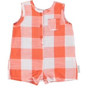 piupiuchick / Checkered baby short jumpsuit