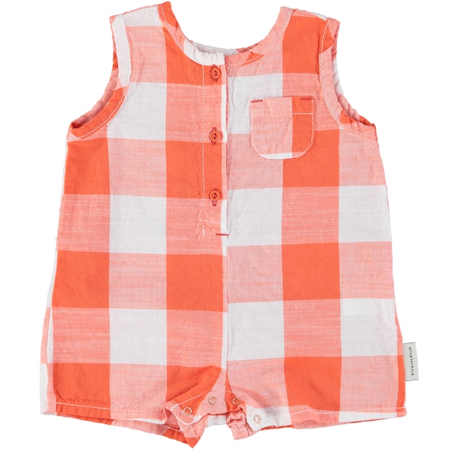 piupiuchick / Checkered baby short jumpsuit