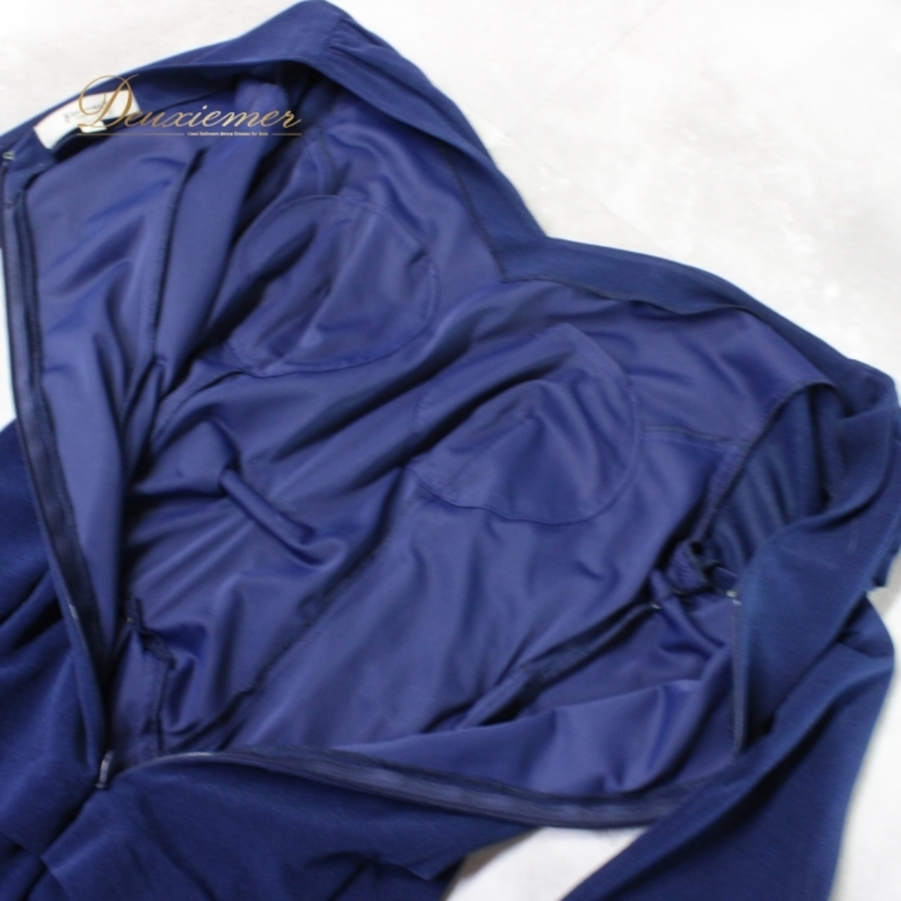 社交ダンス 衣装 スタンダード ドレス ワンピース レッスンウェア パーティドレス レディース ネイビー系 紺 Fantasy ファンタジー 無地 大人 ネイビー 成人用 エレガント フォーマル ドレスアップ 演出 シンプル 高品質 ポリエステル製 伸縮性 結婚式 2次会 発表会 ステージ衣装 体型カバー ルームウェア スタイルアップ