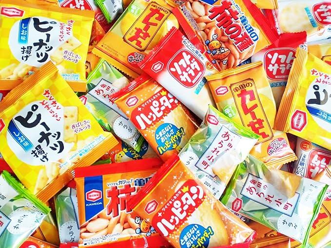 亀田 ミニ せんべい 個包装 6種 詰め合わせ アソート セット (ハッピー