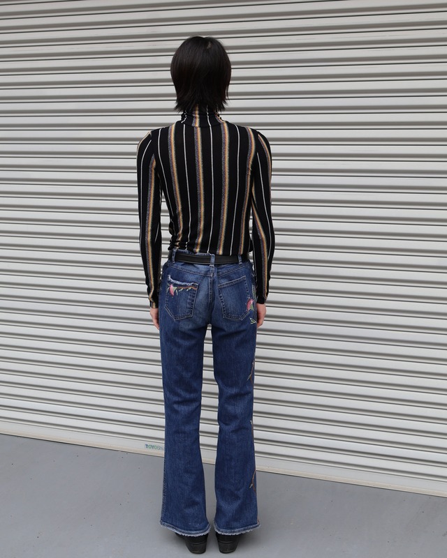stripe lamé second skin