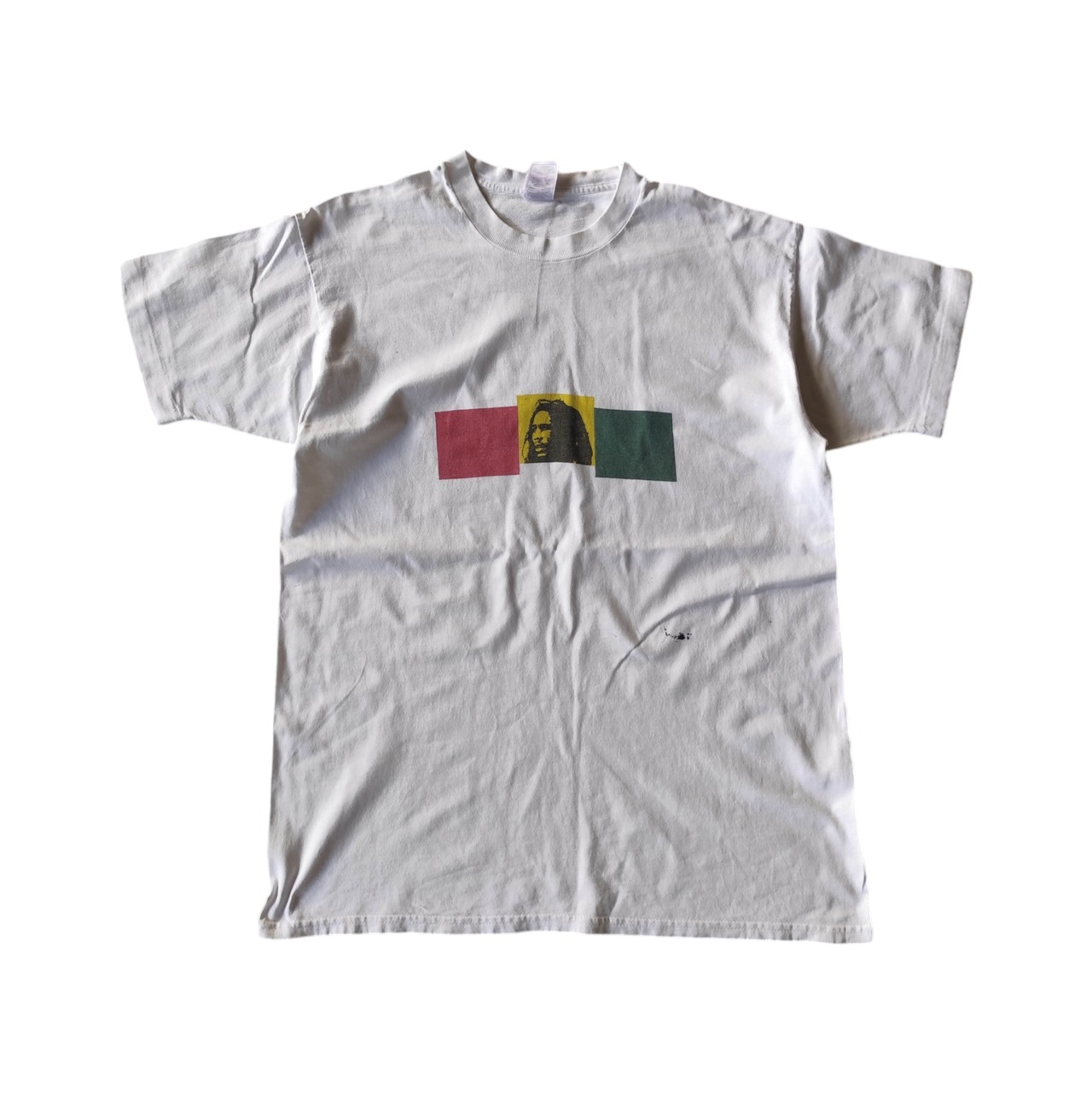 90's vintage ビンテージ ボブマーリー 半袖Tシャツ ラスタカラー 両面プリント ロゴ