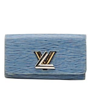 ルイ ヴィトン エピ デニム ポルトフォイユ ツイスト 長財布 M60963 ブルー レザー レディース LOUIS VUITTON 【中古】