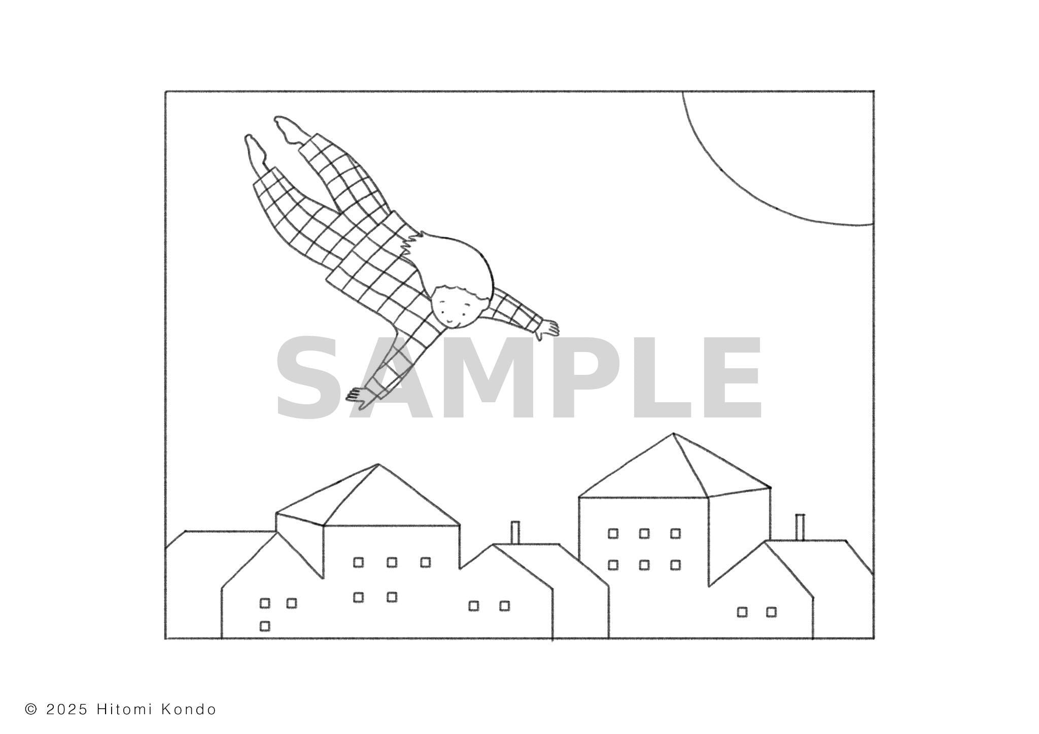 やさしいぬりえセット vol.1｜5枚入り（PDF） | 絵本作家 近藤瞳の
