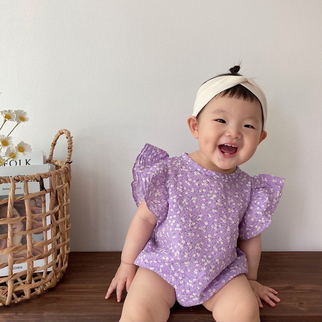 [Moran bebe] Mist Bodysuit / [모란] 미스트슈트