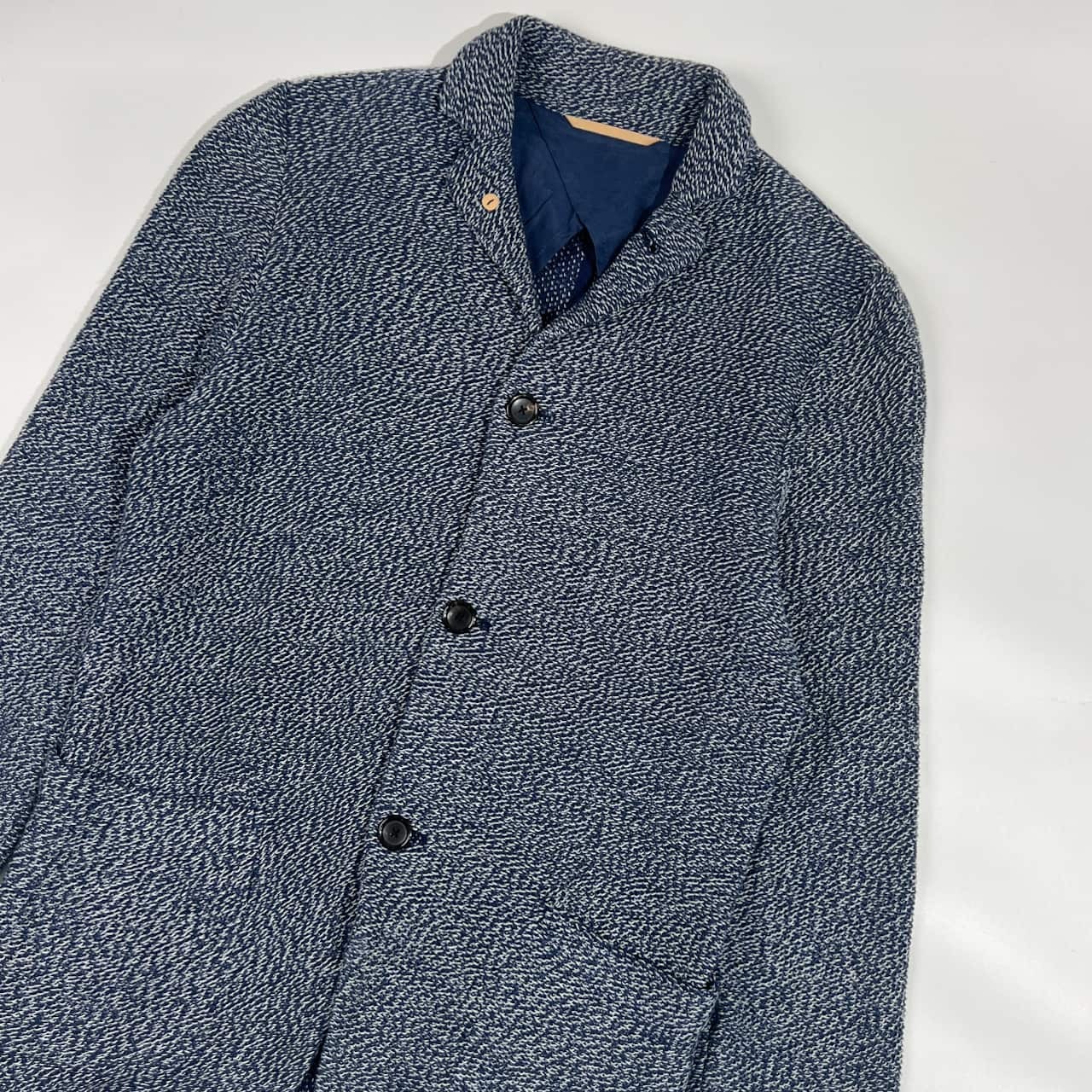 BEAUTY & YOUTH UNITED ARROWS ビューティアンドユース ユナイテッドアローズ コットン ニット ジャケット カーディガン S/ブルー メンズ