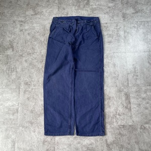 50-60s Le Populaire フレンチワーク ブルー パンツ W33