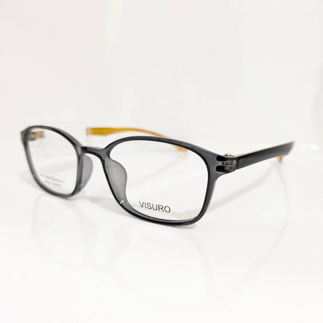 【VISURO】スクエアセルフレーム ブラック