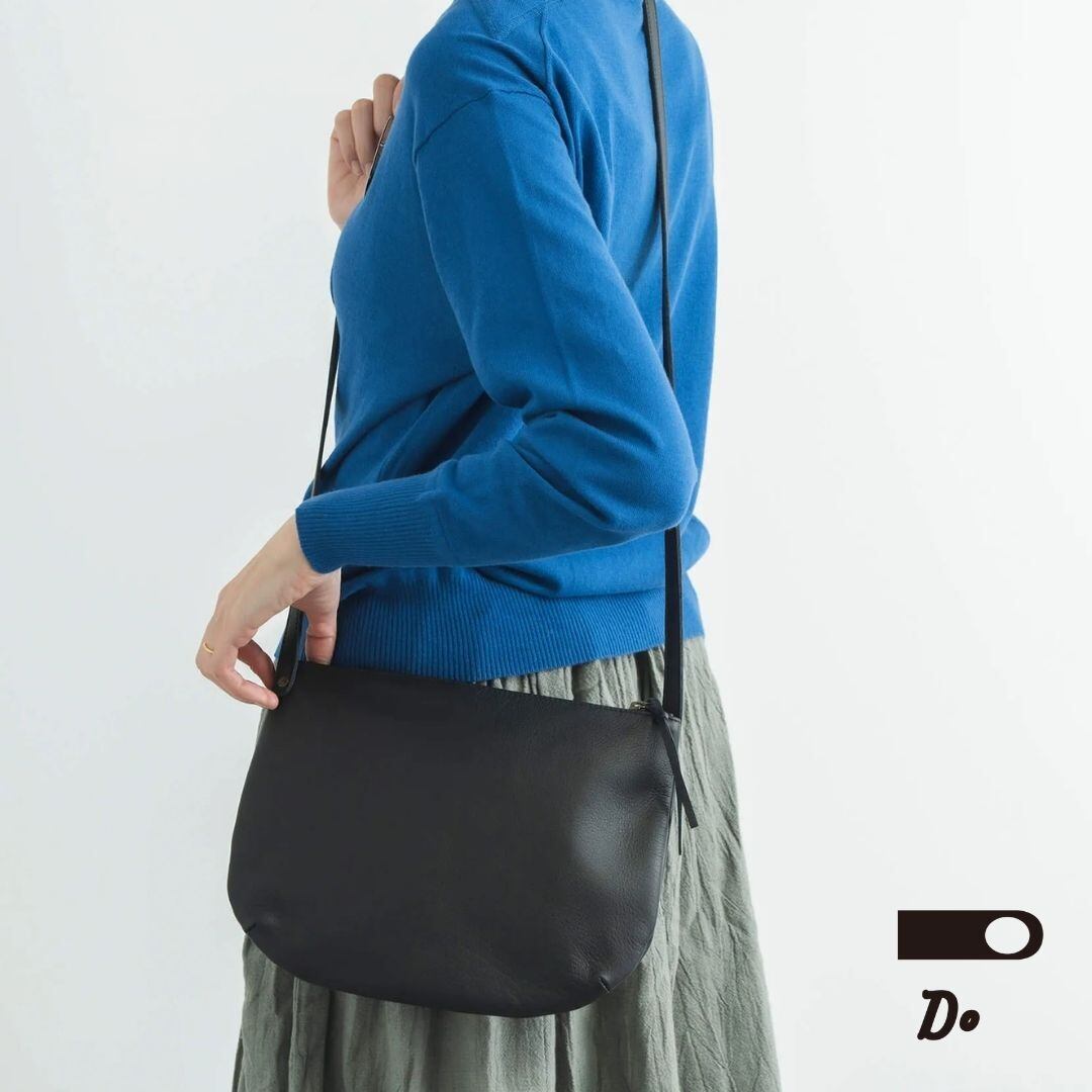 クラスカ バッグ ショルダーバッグ レディース 日本製 CLASKA ポシェット Pochette Hippo noir 肩掛け 斜め掛け 牛革 綿 麻 軽い マチなし おしゃれ かわいい 可愛い シンプル シック プレゼント ギフト ブラック Sac DO 71110361 Cs017