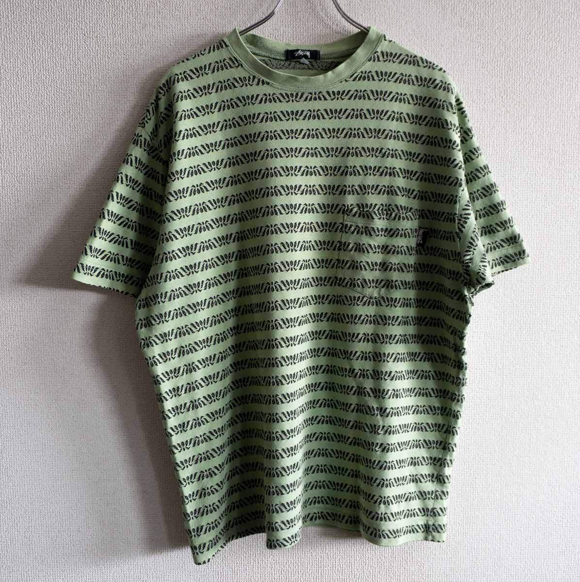 80sStussy総柄 Tシャツ Lサイズ 80s/USA製】OLD STUSSY【総柄 Tシャツ】L ステューシー オールド