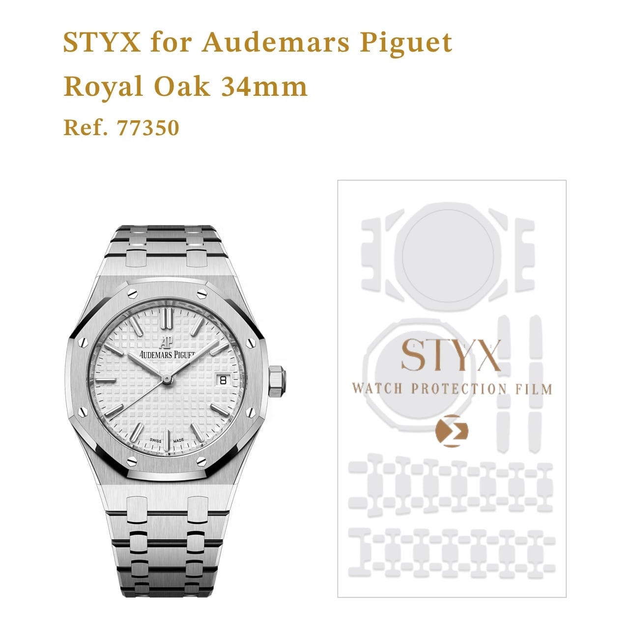 STYX 保護フィルム】for Audemars Piguet Royal Oak Self-Winding 42