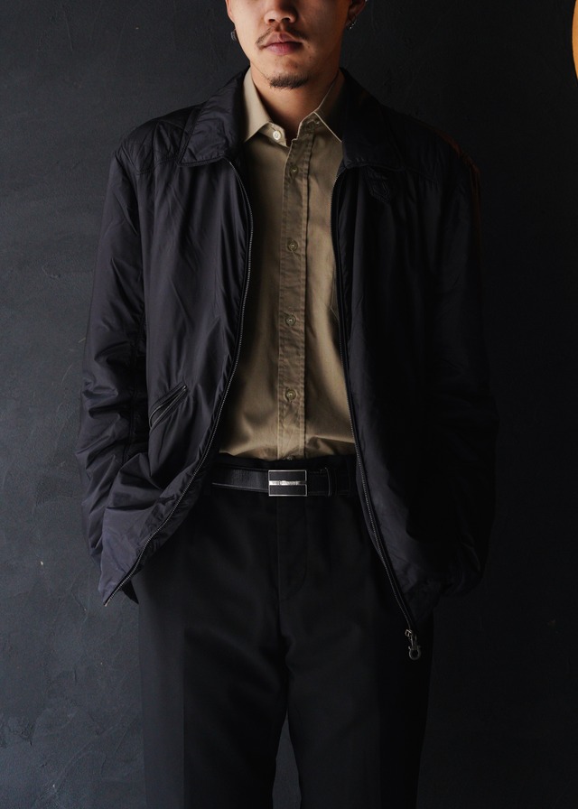 90’s-00’s Salvatore Ferragamo gancino zip nylon blouson