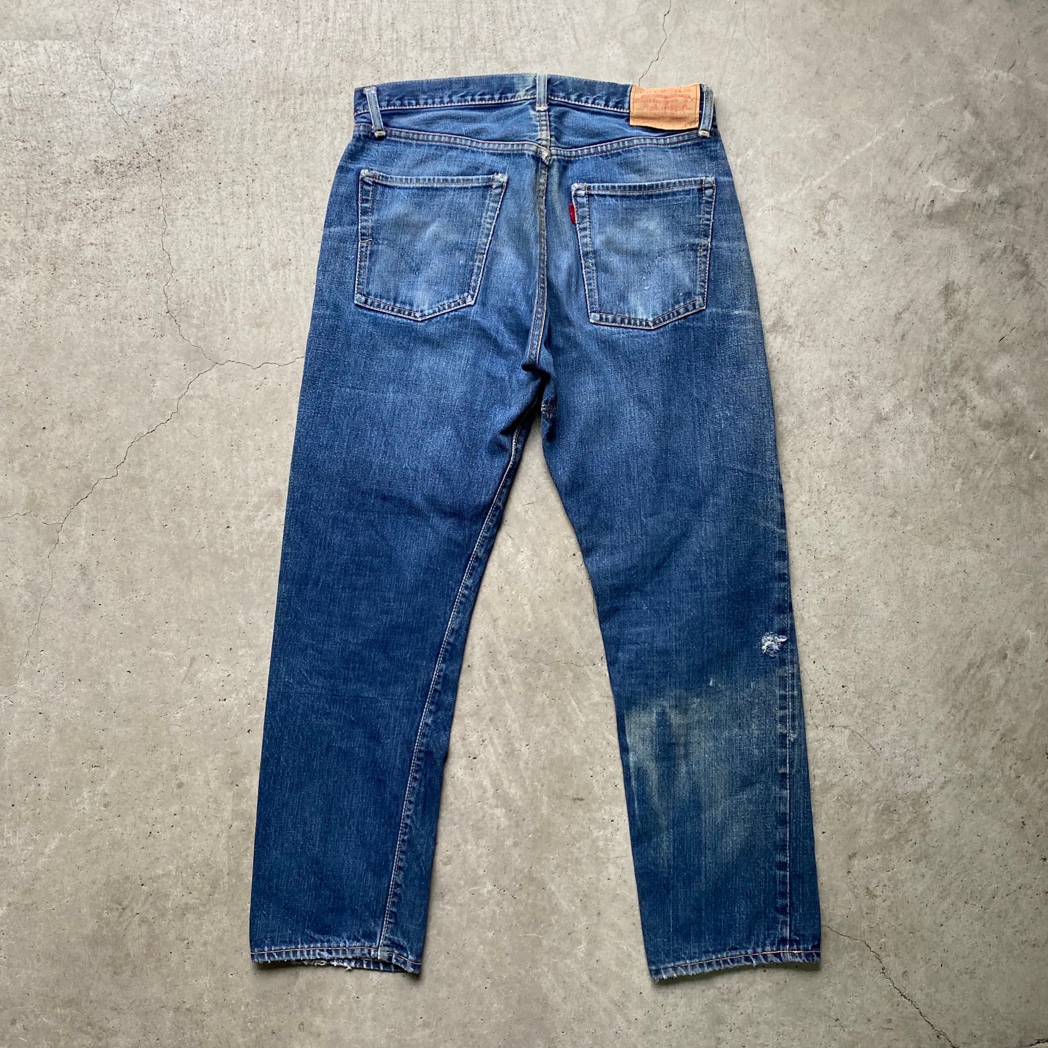 希少 60年代 ビンテージ USA製 Levi's リーバイス 最初期 ビッグE 赤耳付き 505-0217 551Z ダブルネーム スリムストレート  テーパード デニムパンツ 60s ヴィンテージ メンズW35 L31 古着【デニムパンツ】 | cave 古着屋【公式】古着通販サイト