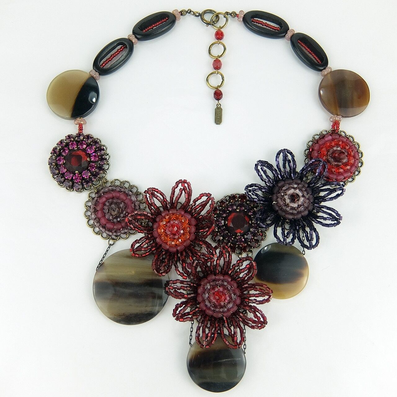 VIVAYOU ピンクストーンビーズネックレス VIVAYOU ピンクストーンビーズネックレス