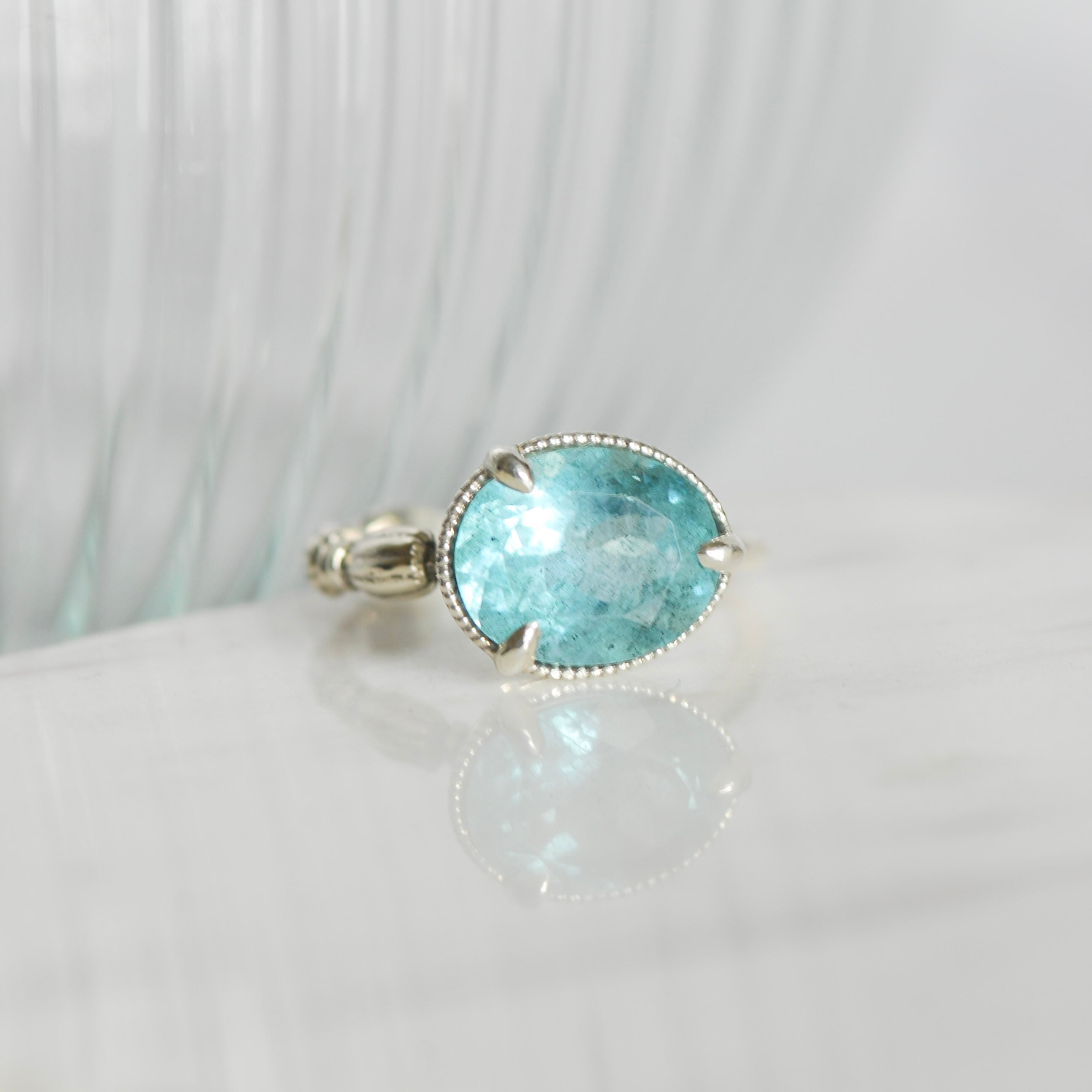 Moss Aquamarine モスアクアマリン リング | DoubleMoon jewelry