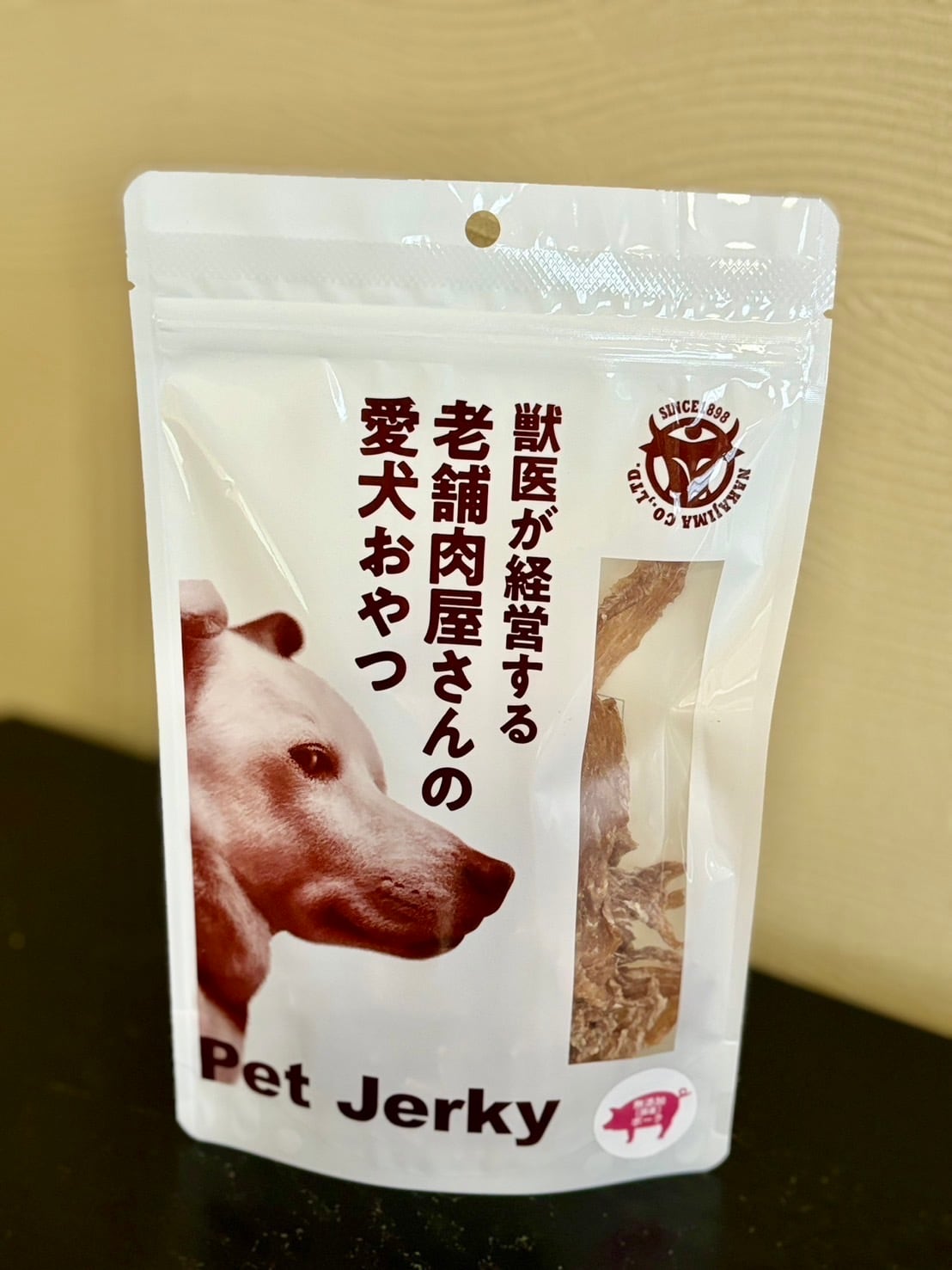 獣医が経営する老舗肉屋の愛犬おやつ 国産（豚肉）犬用 ジャーキー