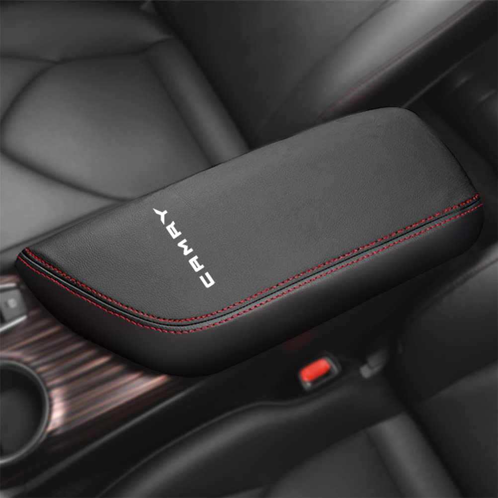Kayafar トヨタ カムリ 70系 専用 アームレストカバー カムリ コンソールボックスカバー カムリアームレストボックス アクセサリー CAMRY カスタム 内装 パーツ ドレスアップ 傷 汚れ防止 カムリ 10代目に対応 (ブラック)