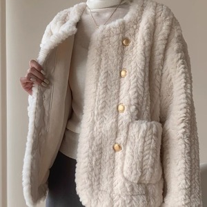 フェイクファーコート　23230